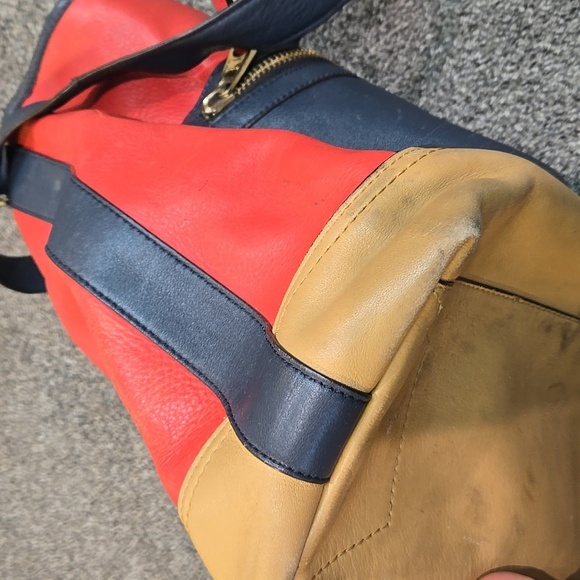 Coach Women Restored Larger Duffle Multicolor Shoulder Bag Purse Leather - Picture 16 of 16